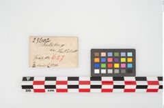Etikett zu Bronzekugelkopfnadel (NHMW-PRAE-025602)